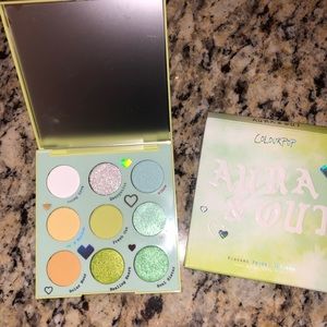 🔥 2/$40 BNIB Colourpop AURA & OUT Eyeshadow Palette Green Yellow Blue